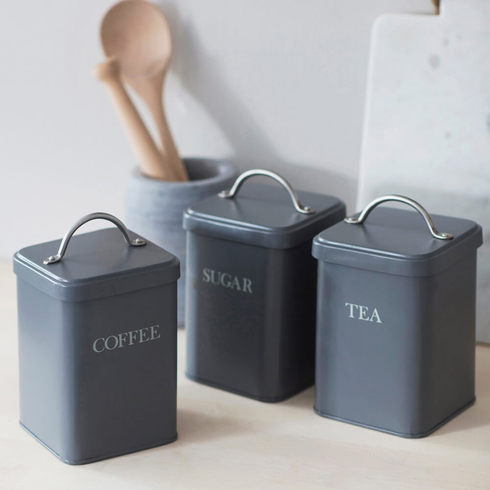 Garden Trading Charcoal Original Tea Canister